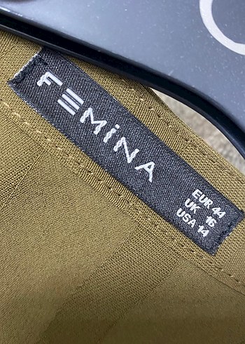 Düğmeli Uzun Kadın Tunik Khaki - Görsel 2