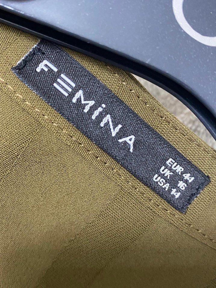 Düğmeli Uzun Kadın Tunik Khaki - Görsel 2