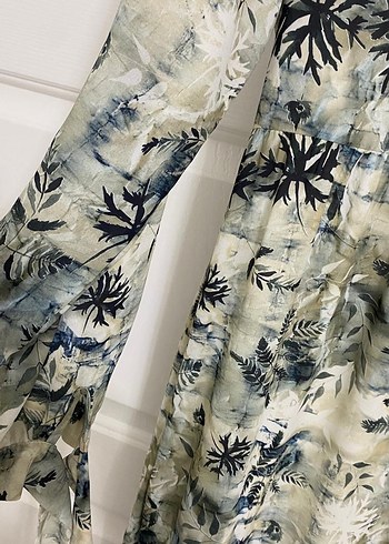 Bohem Uzun Kollu Salaş Elbise - Görsel 2