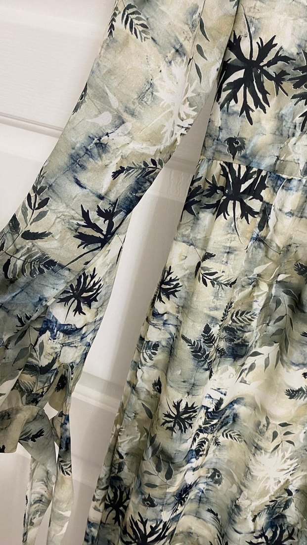 Bohem Uzun Kollu Salaş Elbise - Görsel 2