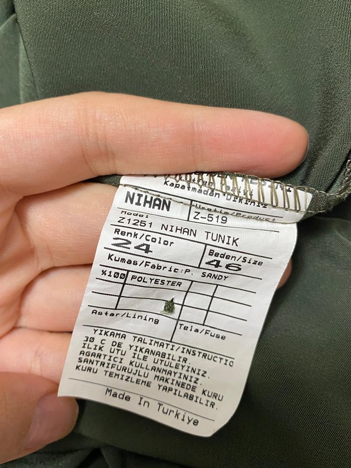 Yeşil Düğmeli uzun pardesü - Görsel 3