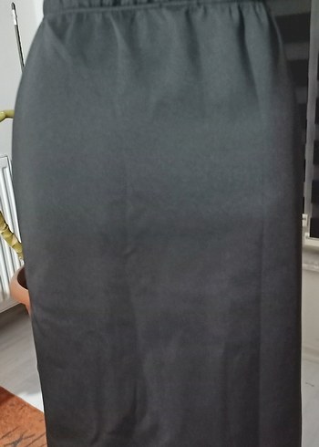 Dalgıç Kumaş Kalem Etek Siyah - Görsel 3