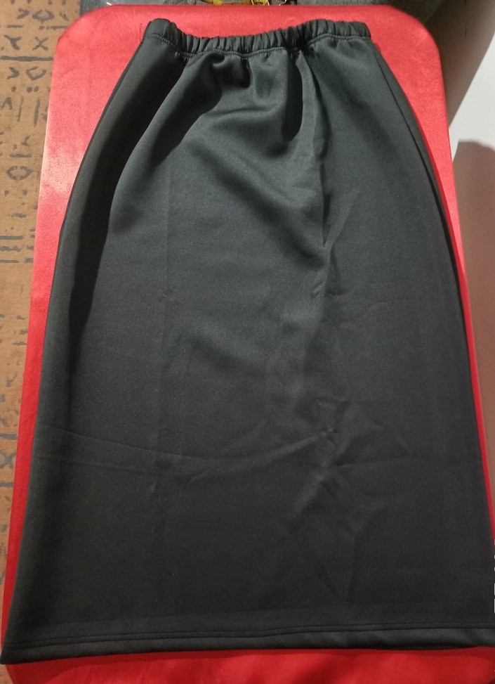 Dalgıç Kumaş Kalem Etek Siyah - Görsel 4