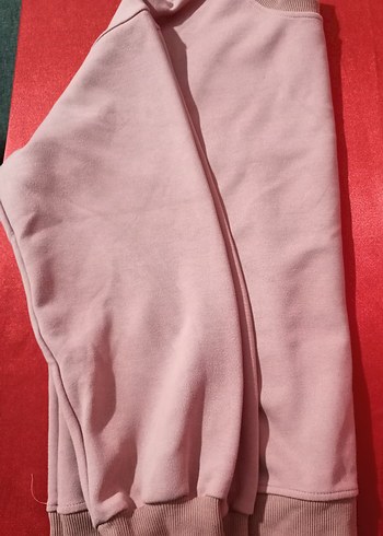 Pembe Kadın Oversize Sweatshirt - Görsel 7