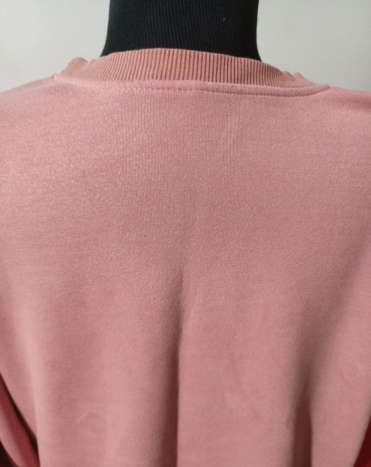 Pembe Kadın Oversize Sweatshirt - Görsel 4