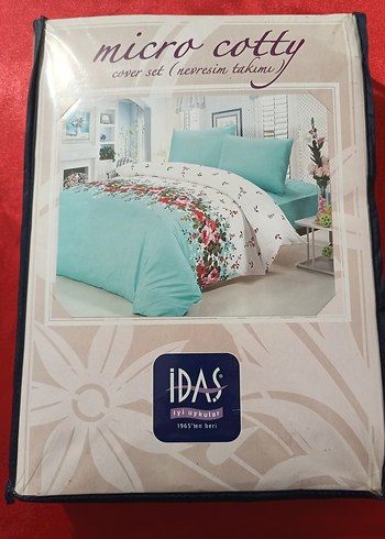 idaş Baskılı Beyaz Nevresim Takımı - Görsel 3