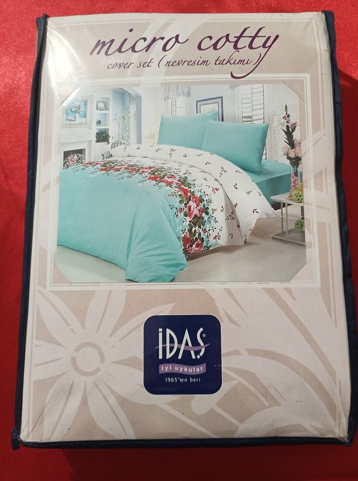 idaş Baskılı Beyaz Nevresim Takımı - Görsel 3