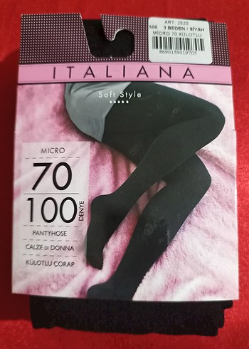 İtalyan Mikro 100 denye külotlu çorap - Görsel 7