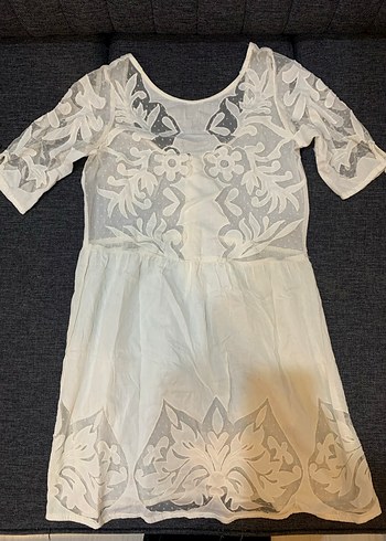 Dantel Detaylı %100 pamuk elbise - Görsel 2