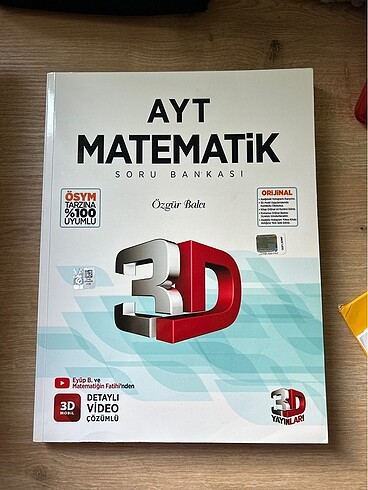3D Yayınları AYT Matematik soru bankası
