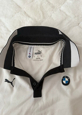 Puma BMW Motorsport Erkek Beyaz Kısa Kollu Polo Tişört
