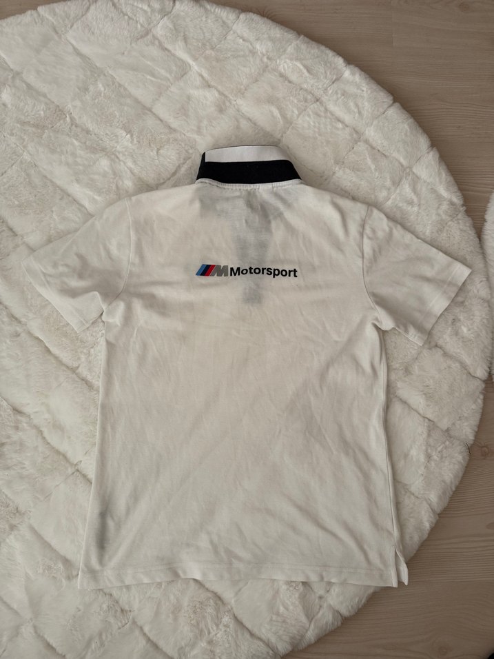 BMW Motorsport Erkek Beyaz Kısa Kollu Polo Tişört - Görsel 2