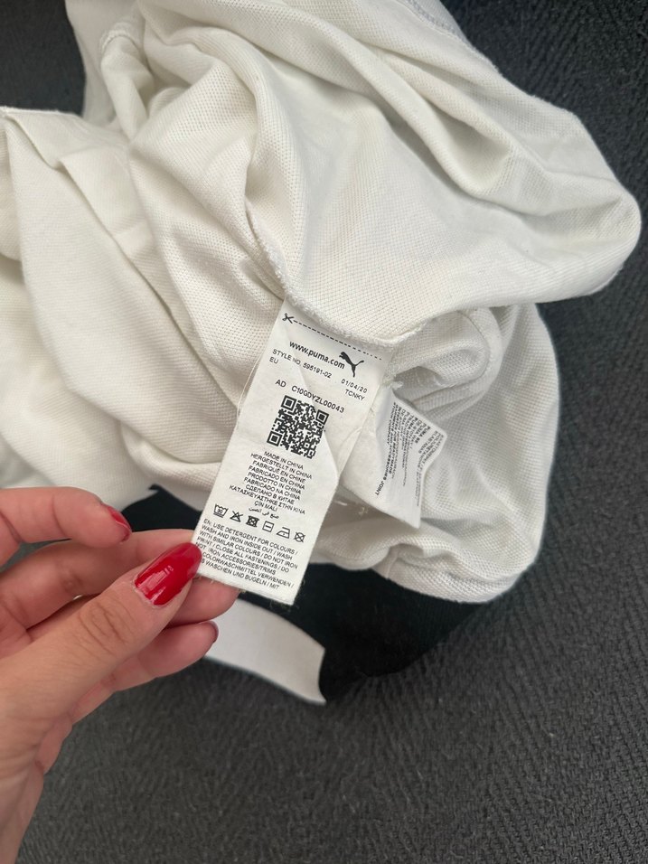 BMW Motorsport Erkek Beyaz Kısa Kollu Polo Tişört - Görsel 4