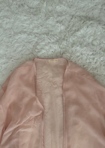 s Beden Oysho Pembe Minimalist Kısa Kadın sabahlık