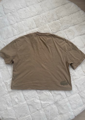 Bej Kısa Kollu Baskılı Kadın Tişört - Görsel 4