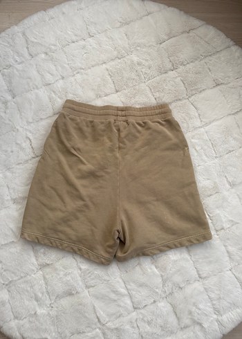 Bej Mini Keten Rahat Kesim Şort - Görsel 5