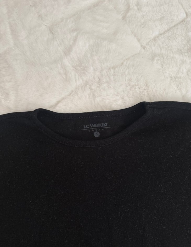 Siyah Uzun Kollu Kadın Triko - Görsel 2