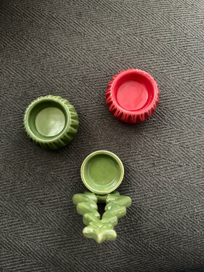 Yılbaşı Temalı Seramik Mumluk Seti - Görsel 2