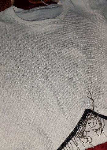 diğer Beden beyaz Renk Nakış Detaylı Bordo Hemşire Korsesi