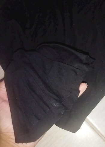 diğer Beden Siyah Yarım Kollu Boğazlı dantel kBluzu
