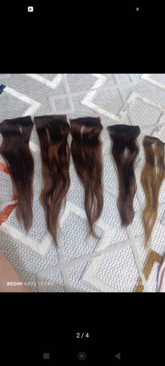 Kahverengi  Kadın gercek  Saç - Görsel 2