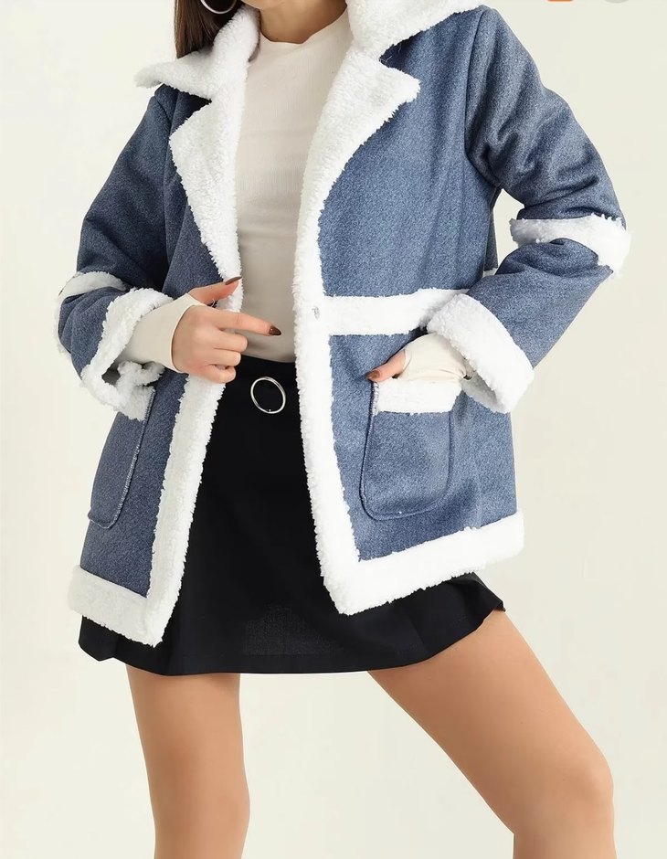 kadın Polatlı kışlık kaban - Görsel 5