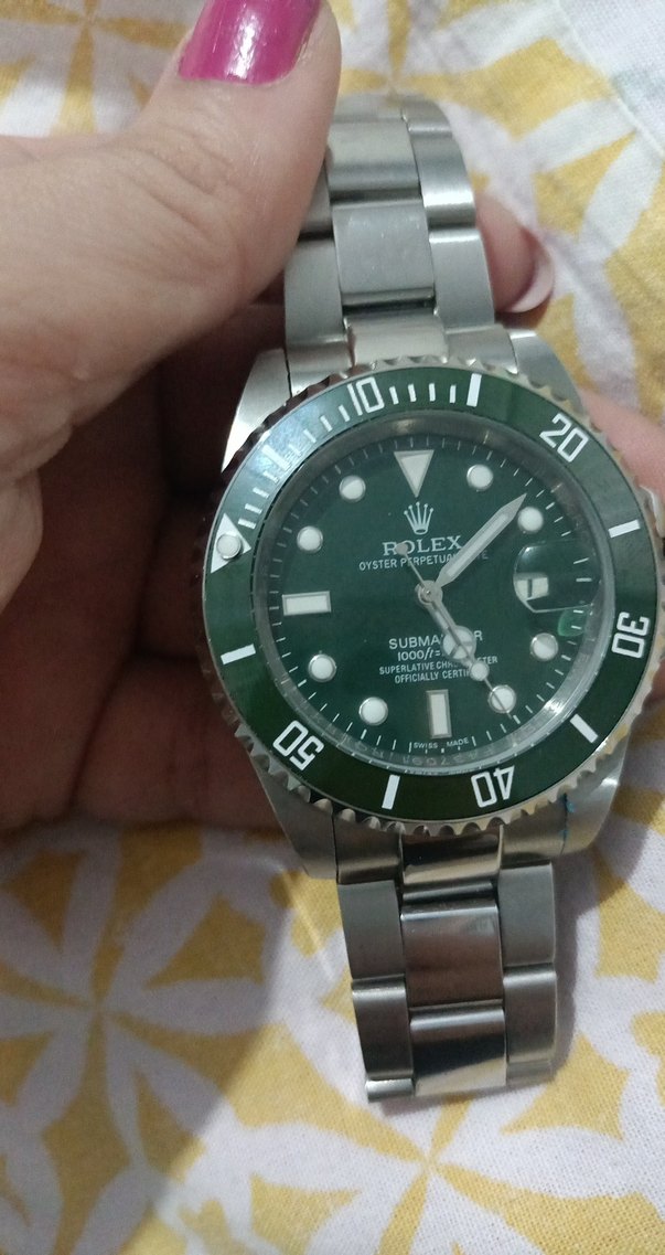 Rolex Klasik Erkek Kol Saati Yeşil Kadran 100  orjinal - Görsel 3