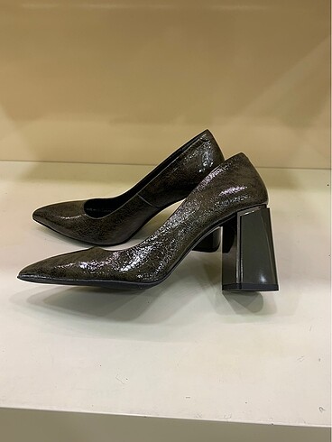 Diğer Hakiki rugan yüksek topuklu şık stiletto