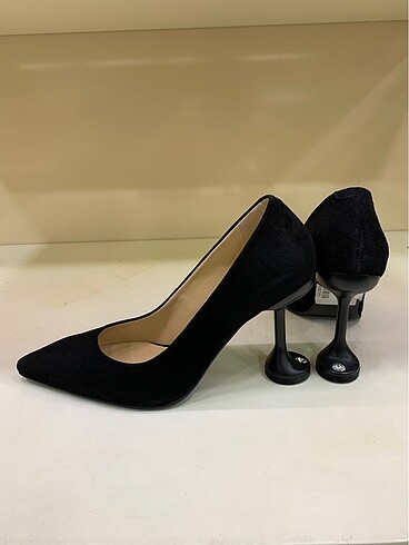 Magza Hakiki süet çok şık ince topuklu stiletto