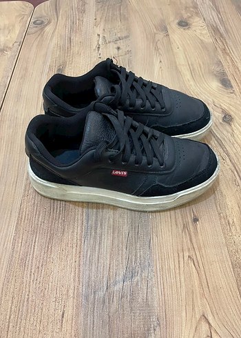 Levis Levi S Orijinal Siyah Deri Sneaker 38 Numara Ortholite Taban