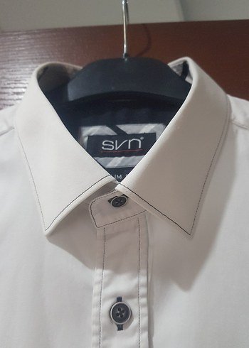 Sarar Svn slim fit Uzun Kollu Pamuklu Beyaz Erkek Gömlek