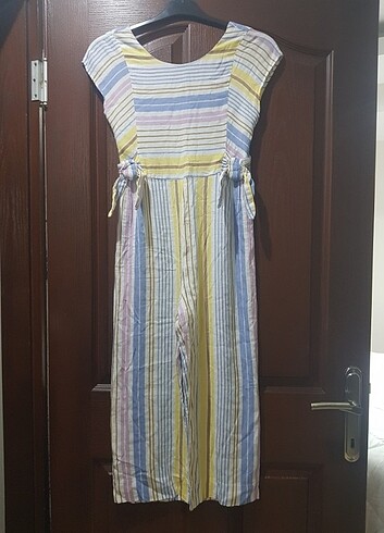Zara 13 yaş pamuklu kumaş tulum