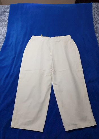 C&A Beyaz Pamuklu kapri pantolon - Görsel 3