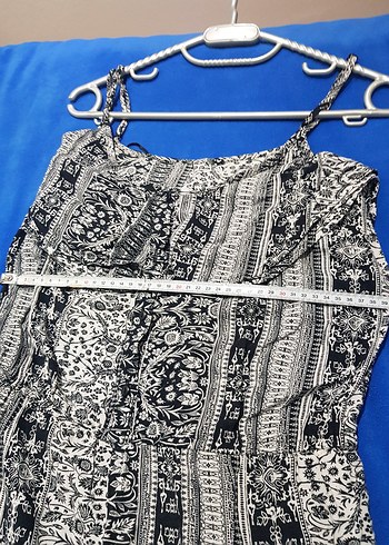 ayarlanabilir ip askılı önden düğmeli fırfırlı Tulum - Görsel 3