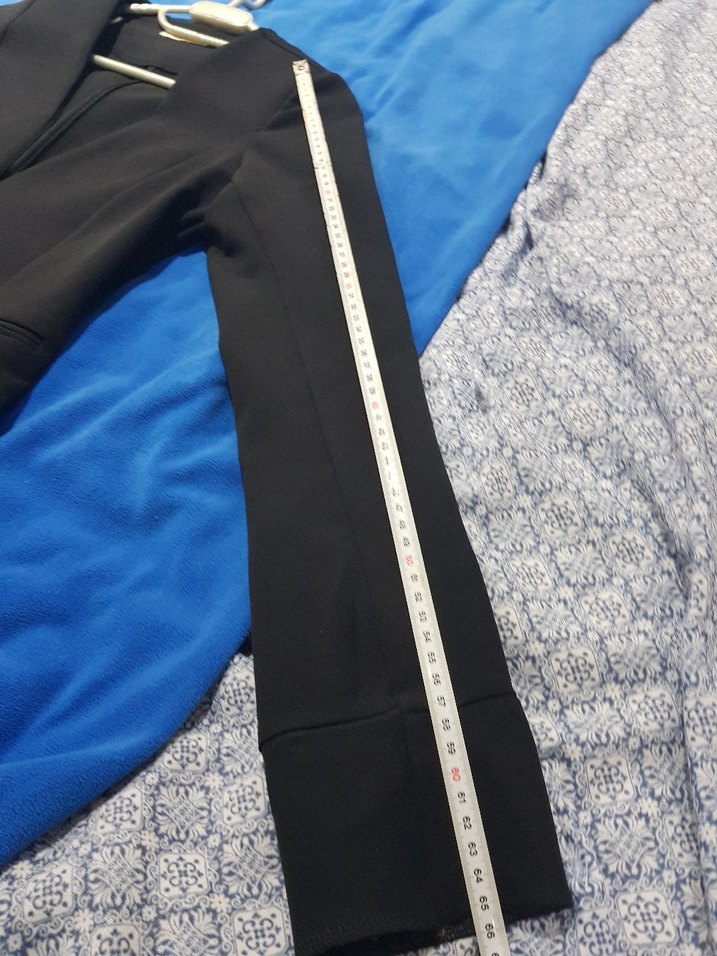 Fix More marka Siyah Düğmeli Kadın Blazer Ceket - Görsel 5