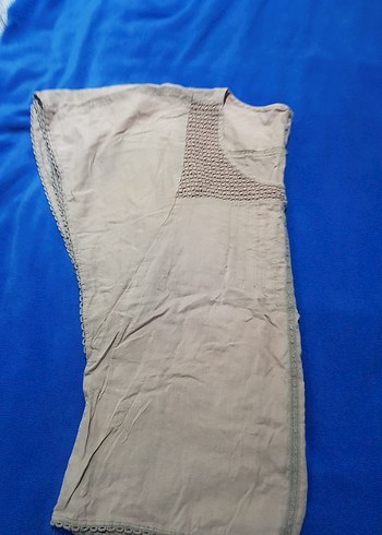 Mavi marka Yakası dantel süslemeli Pamuklu bluz - Görsel 4