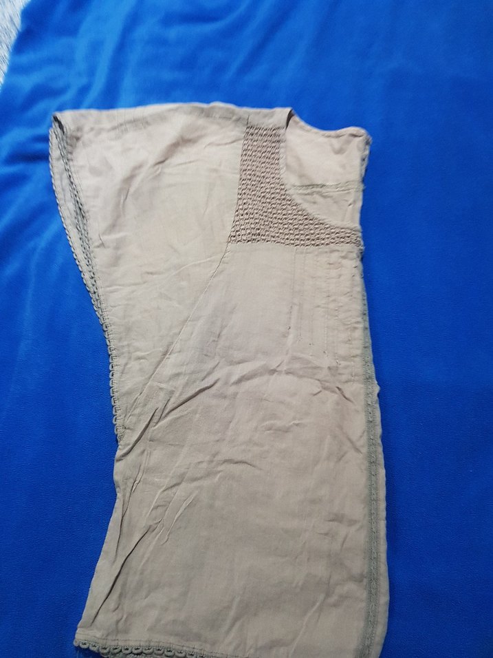 Mavi marka Yakası dantel süslemeli Pamuklu bluz - Görsel 4