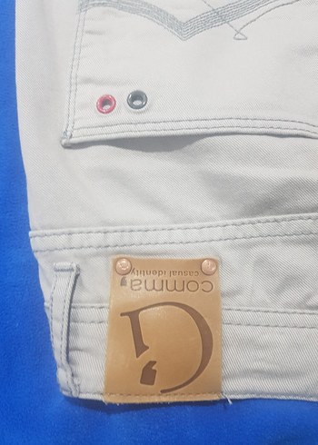 Taş rengi likralı Denim Pantolon Midi Boy - Görsel 7