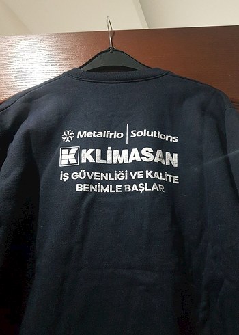lacivert Baskılı Uzun Kollu Sweatshirt - Görsel 5