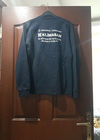 lacivert Baskılı Uzun Kollu Sweatshirt - Görsel 3