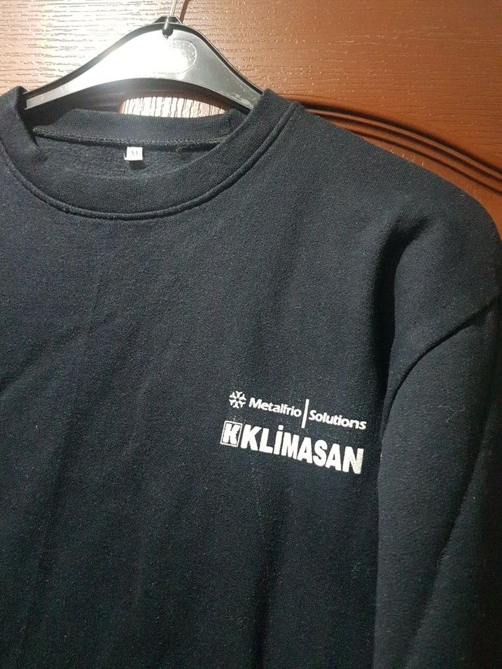 lacivert Baskılı Uzun Kollu Sweatshirt - Görsel 2