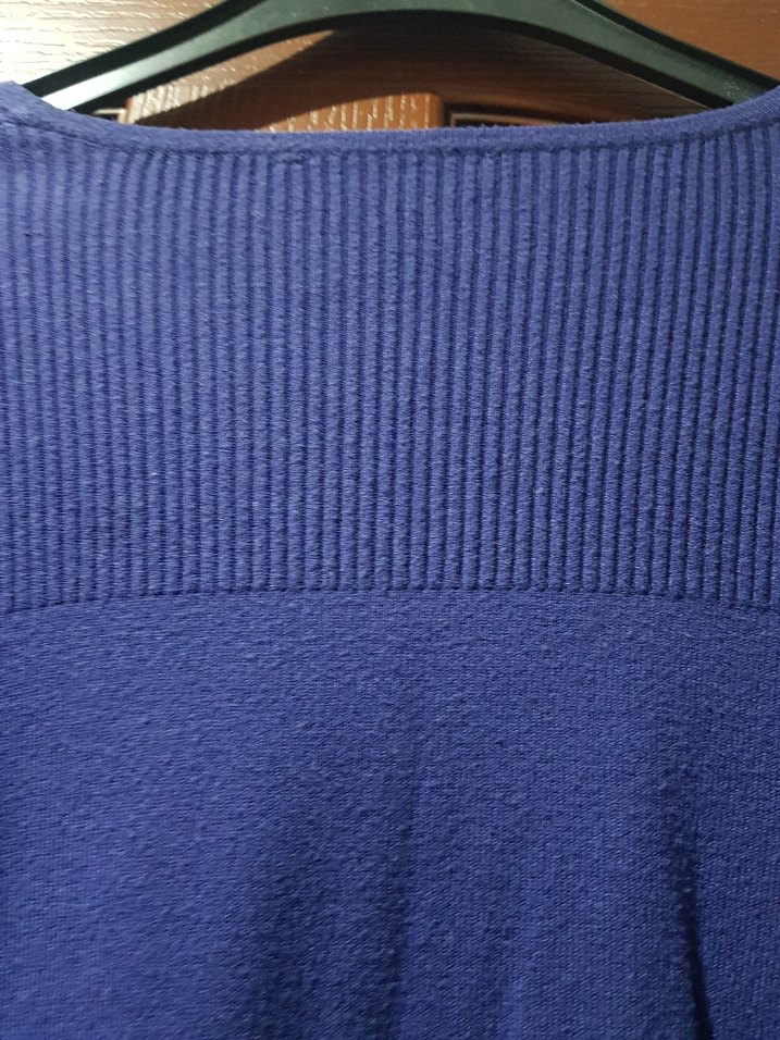 Düğmeli Mor Kadın Triko Kazak - Görsel 5