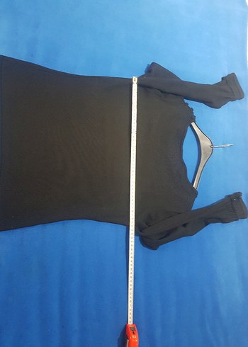 Perlina 1 beden Düğme süsleme  Siyah Triko  kazak - Görsel 6