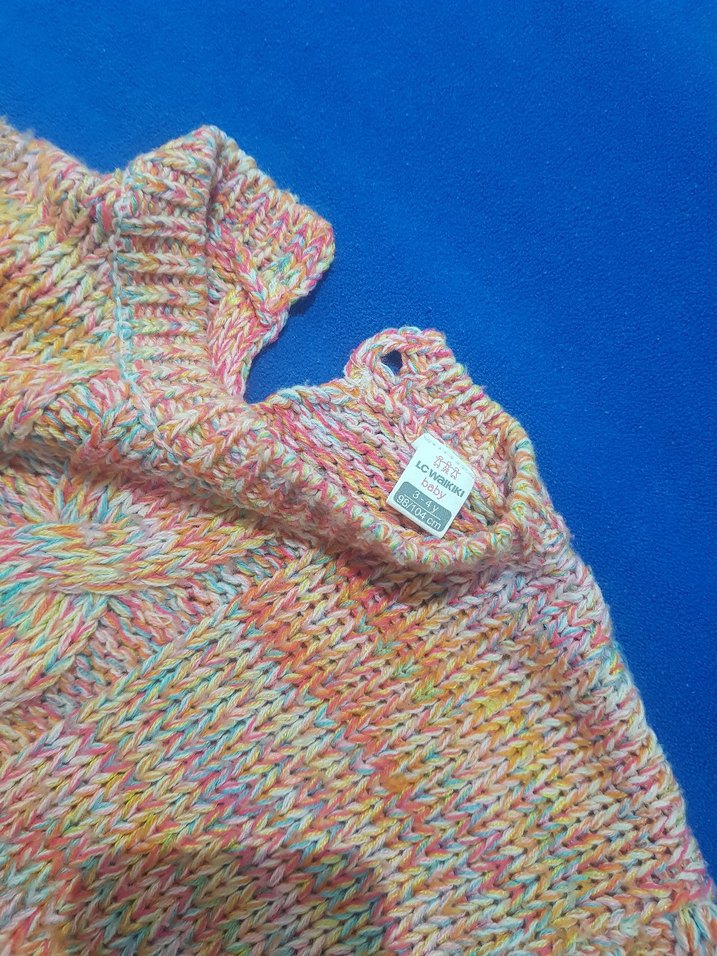 LCW Renkli Örgü 3-4 yaş Kazak - Görsel 4