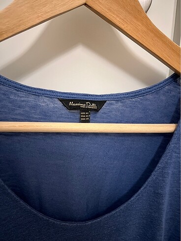 Massimo Dutti Orjinal Massimo Dutti düşük kollu tişört