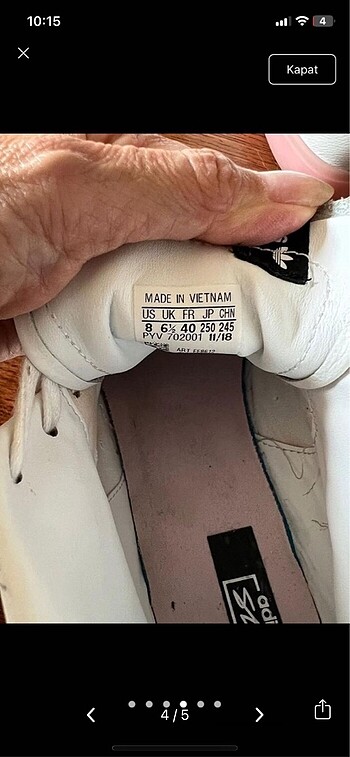 Adidas Adidias spor ayakkabı