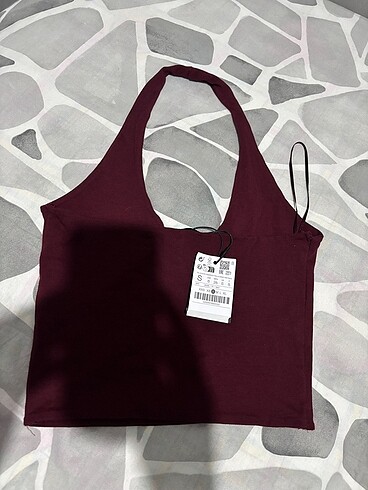 s Beden stradivarius halter yaka crop top