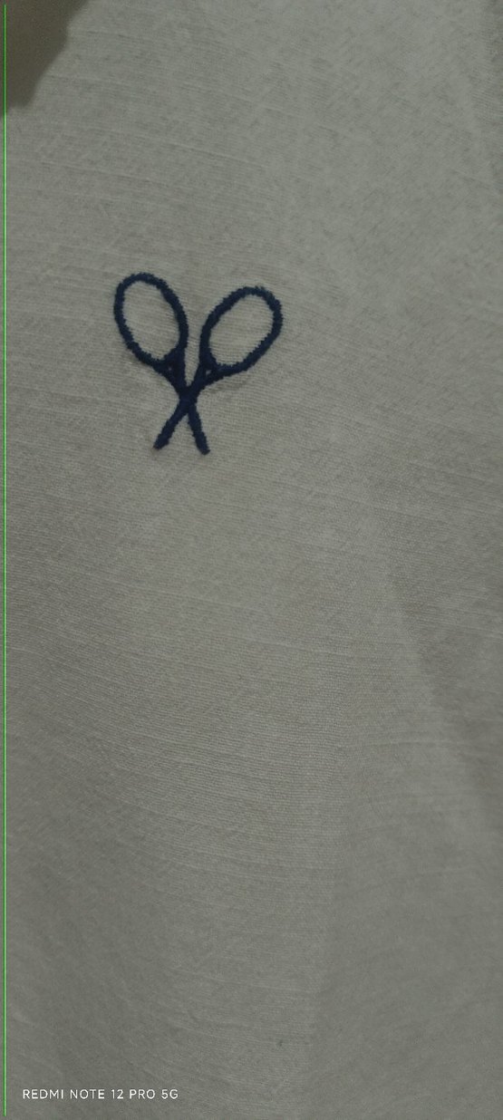 Düğmeli Beyaz Erkek Polo Tişört - Görsel 3