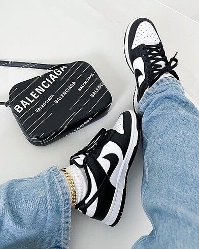 39 Beden siyah Renk Nike dunk panda