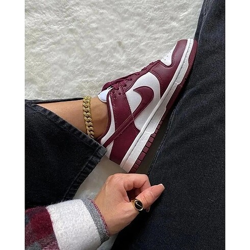 36 Beden bordo Renk Nike Dunk Bordo